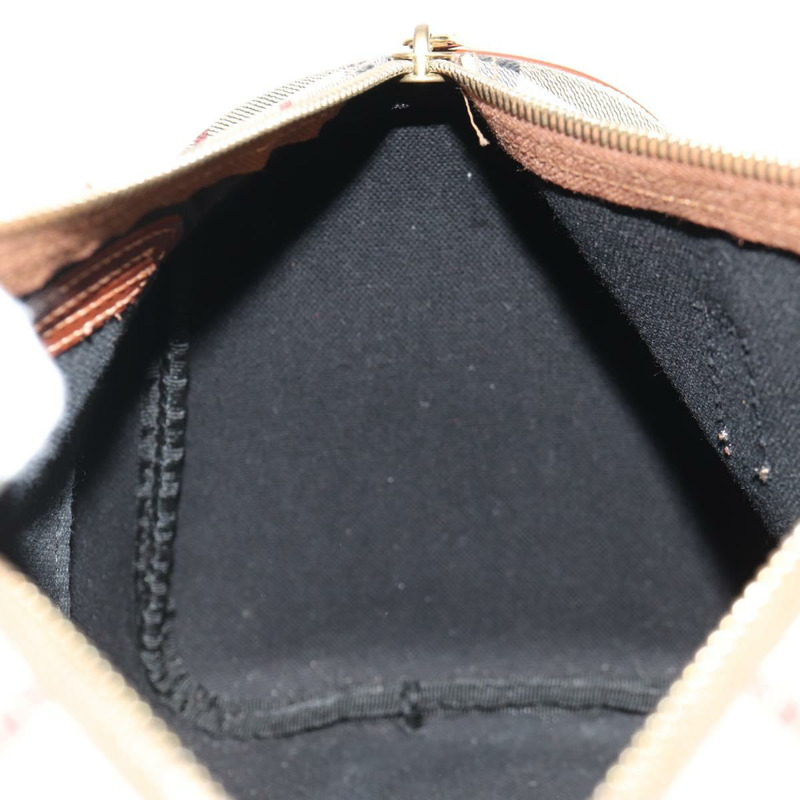 【日本直送】BURBERRY Nova 格紋波士頓包 PVC 皮革 米色 金色 正品 156880V-20