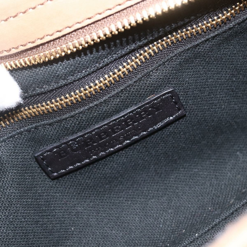 【日本直送】BURBERRY Nova 格紋帆布單肩包 米色 金色 正品 156881V-17