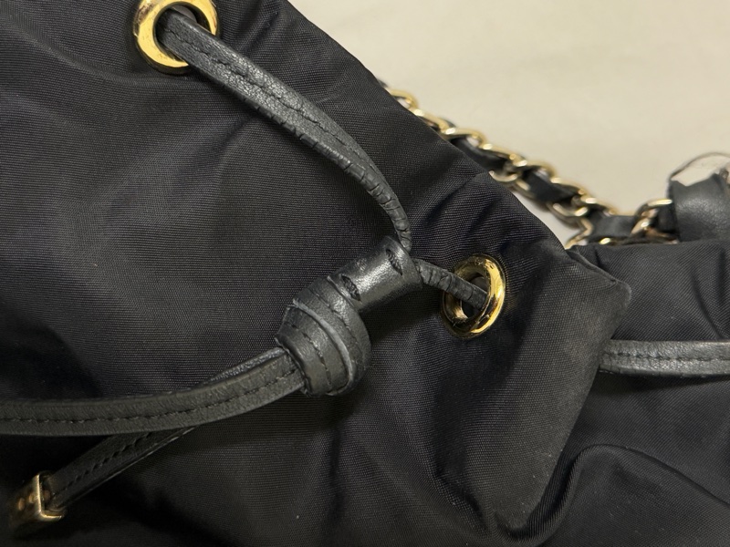 agnes b 鏈條尼龍水餃包肩背包側背包-2