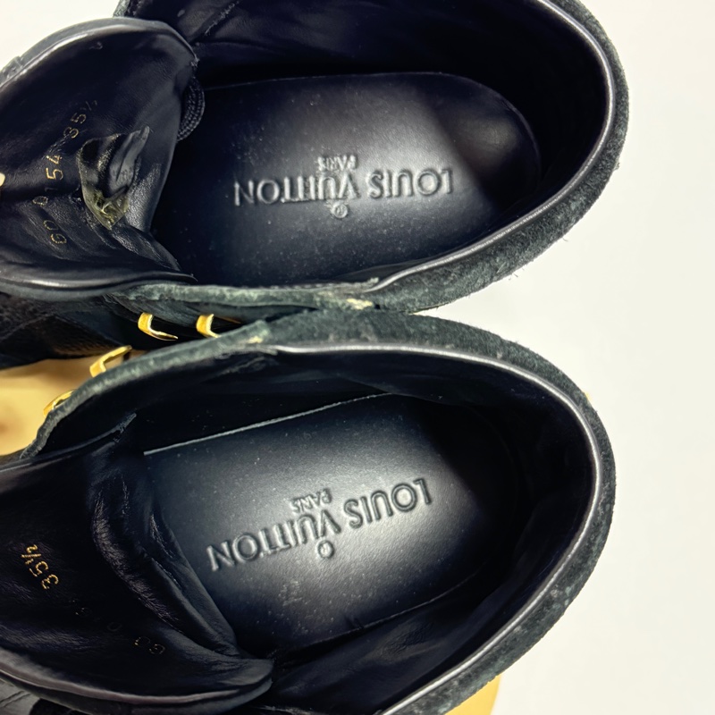 【甜甜價😻】 LV 黑老花 高筒平底運動鞋 專櫃32000！-10
