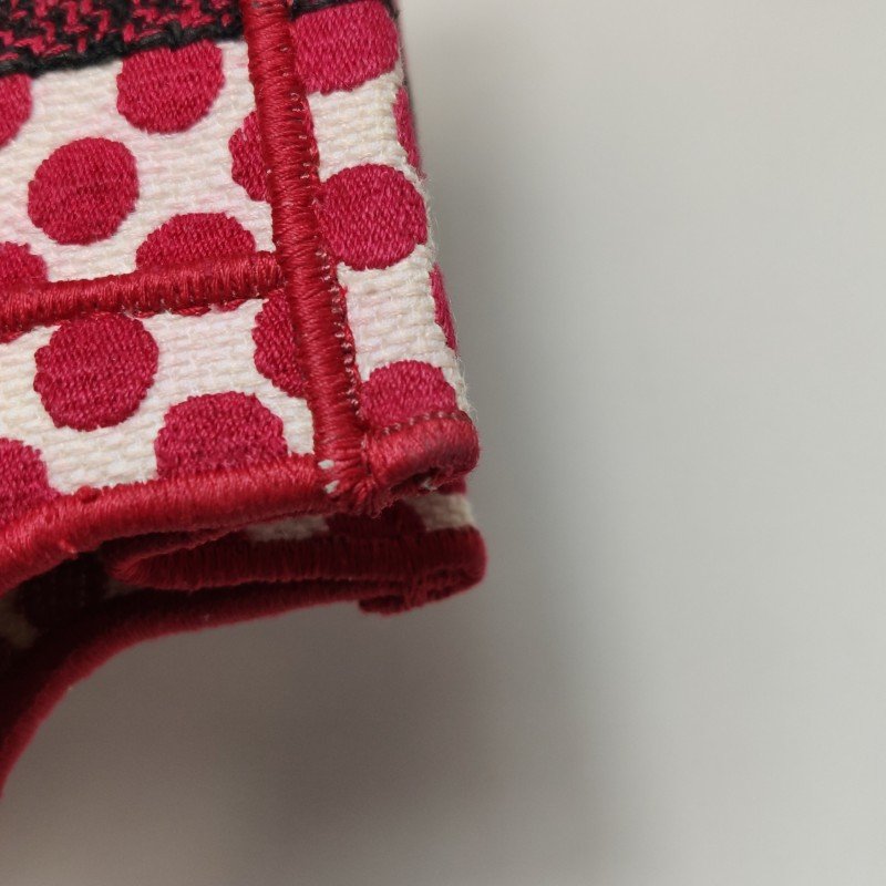 Dior BookTote迷你帆布Polka Dots圖案手提包-13