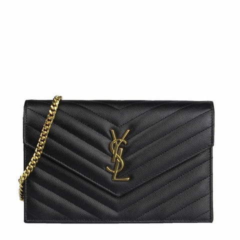 SAINT LAURENT Cassandra 馬特拉塞鏈單肩包 742920 BOW01 1000