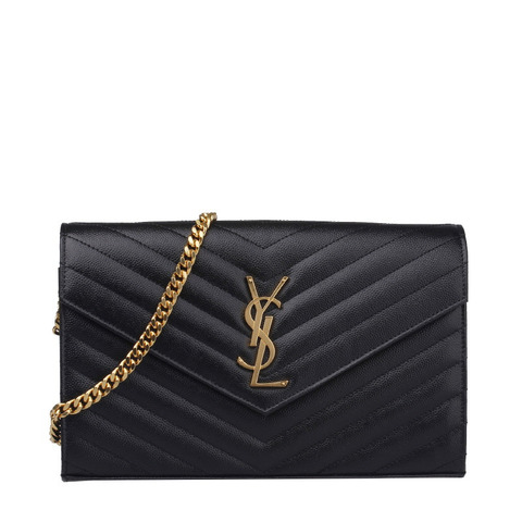 SAINT LAURENT Cassandra 馬特拉塞鏈條包 377828 BOW01 1000