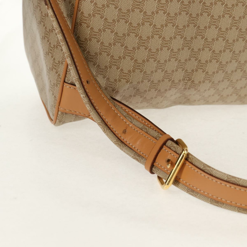 【日本直送】CELINE Macadam帆布肩背包 PVC 米色 金色 正品 156252V-8