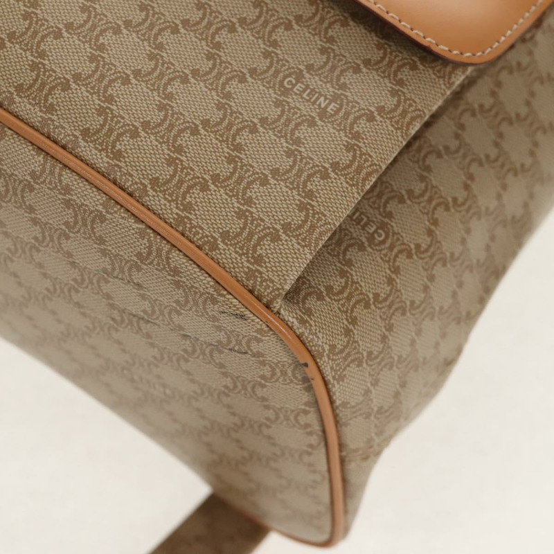 【日本直送】CELINE Macadam帆布肩背包 PVC 米色 金色 正品 156252V-16