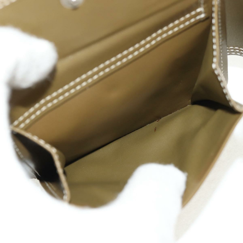 【日本直送】CELINE C Macadam 帆布雙折皮夾 綠色 正品 153720V-9