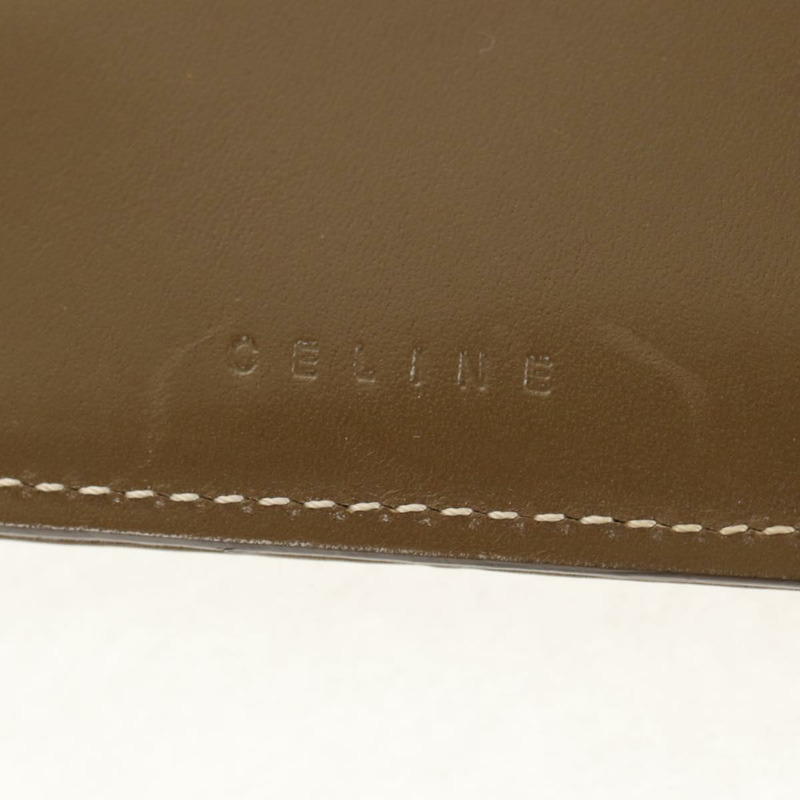 【日本直送】CELINE C Macadam 帆布雙折皮夾 綠色 正品 153720V-20