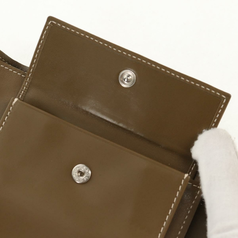 【日本直送】CELINE C Macadam 帆布雙折皮夾 綠色 正品 153720V-21