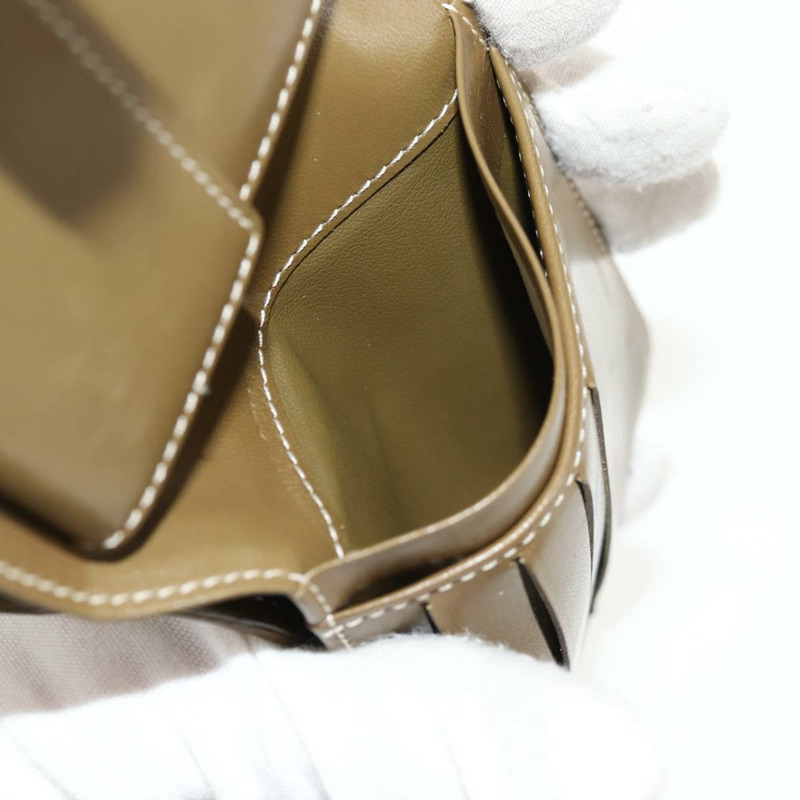 【日本直送】CELINE C Macadam 帆布雙折皮夾 綠色 正品 153720V-23