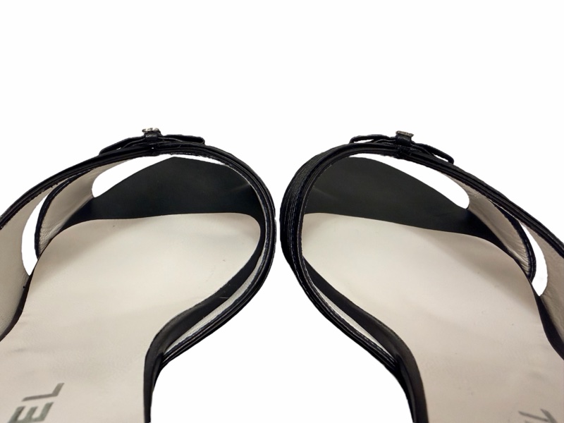 🍒Chanel Vintage Mules細摺皮革低跟鞋size:38.5/2F251218-1-7