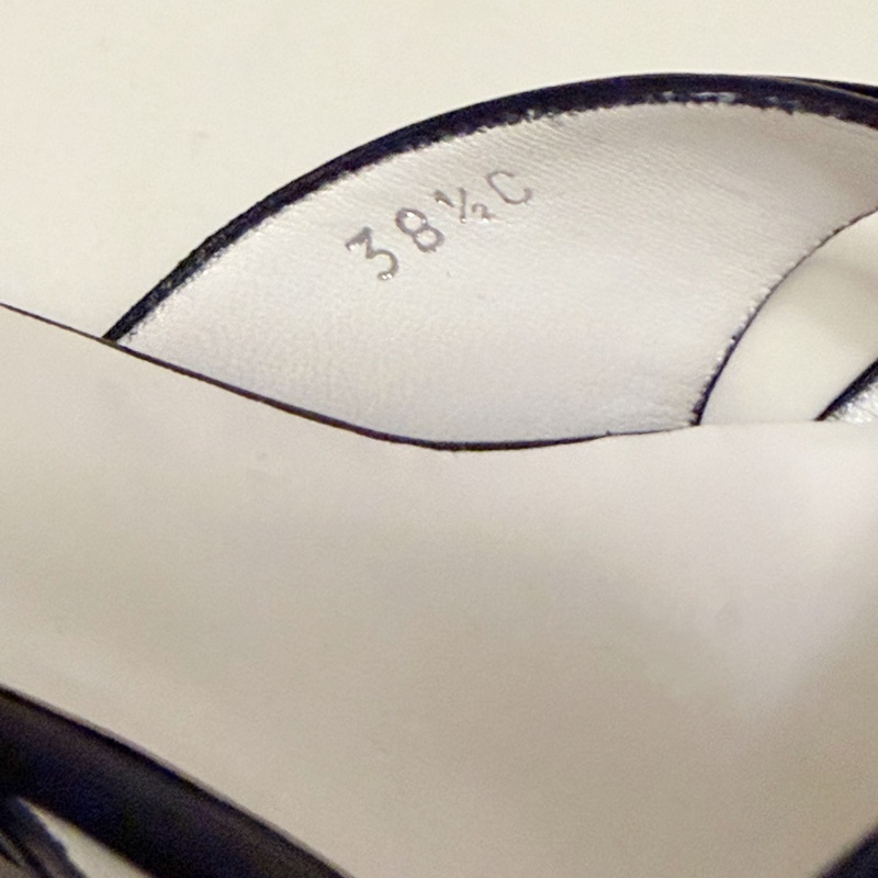 🍒Chanel Vintage Mules細摺皮革低跟鞋size:38.5/2F251218-1-9