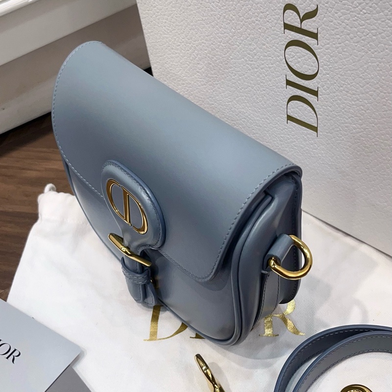 Dior 迪奧 Bobby馬鞍斜挎包 小號 霧霾藍-3