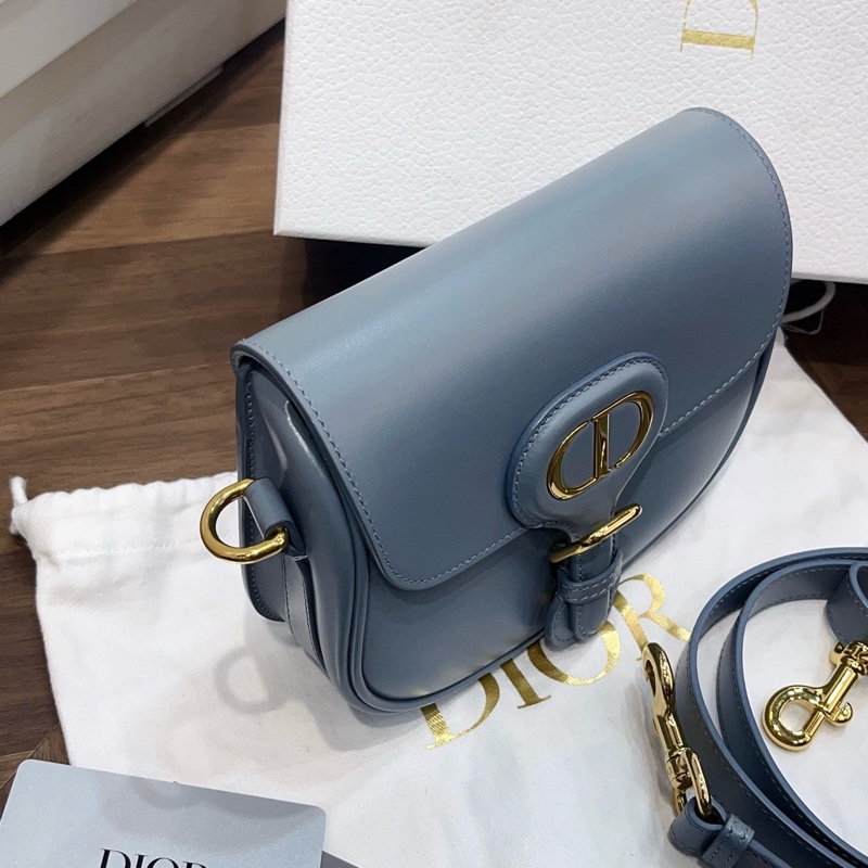 Dior 迪奧 Bobby馬鞍斜挎包 小號 霧霾藍-4