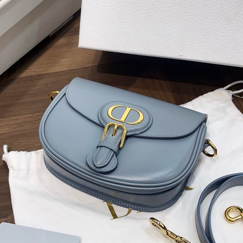 Dior 迪奧 Bobby馬鞍斜挎包 小號 霧霾藍-5