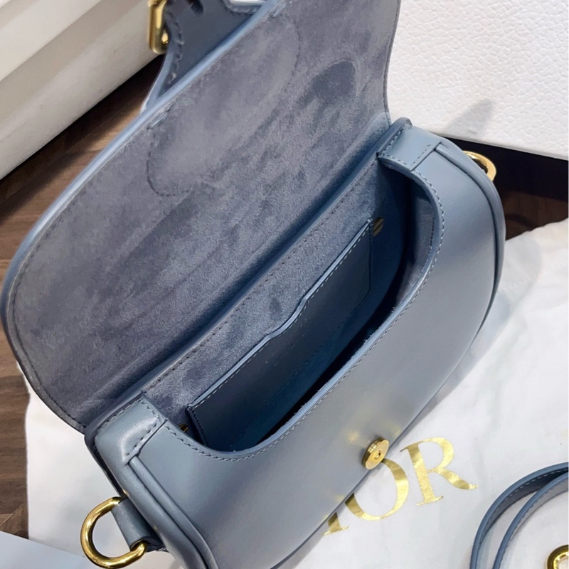 Dior 迪奧 Bobby馬鞍斜挎包 小號 霧霾藍-7