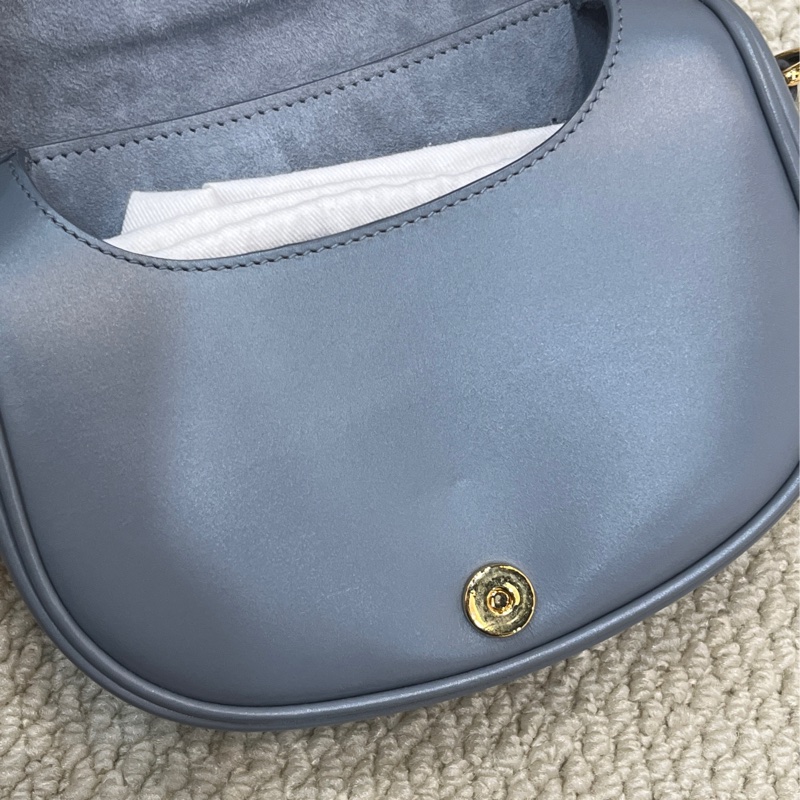 Dior 迪奧 Bobby馬鞍斜挎包 小號 霧霾藍-16