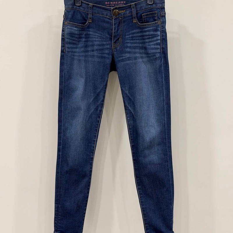 BURBERRY 藍標 彈性緊身牛仔褲-0