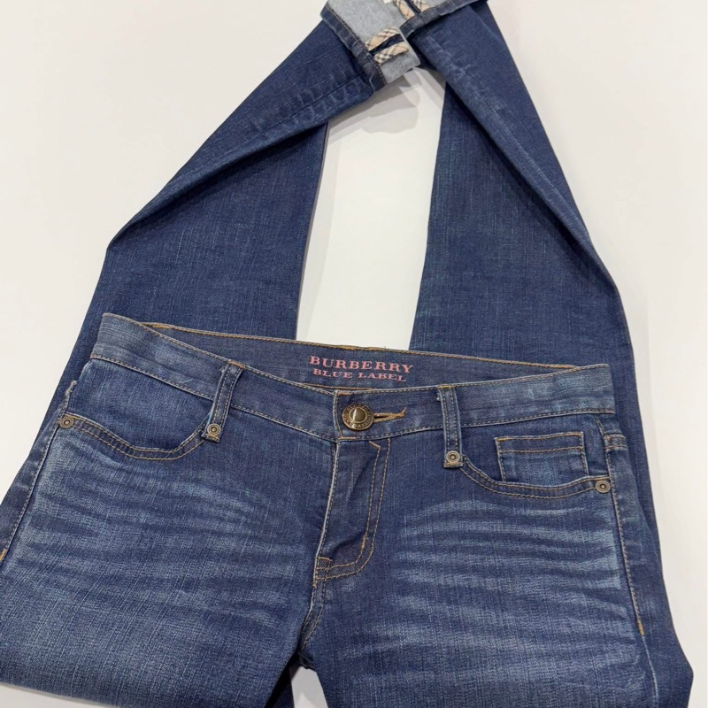 BURBERRY 藍標 彈性緊身牛仔褲-6