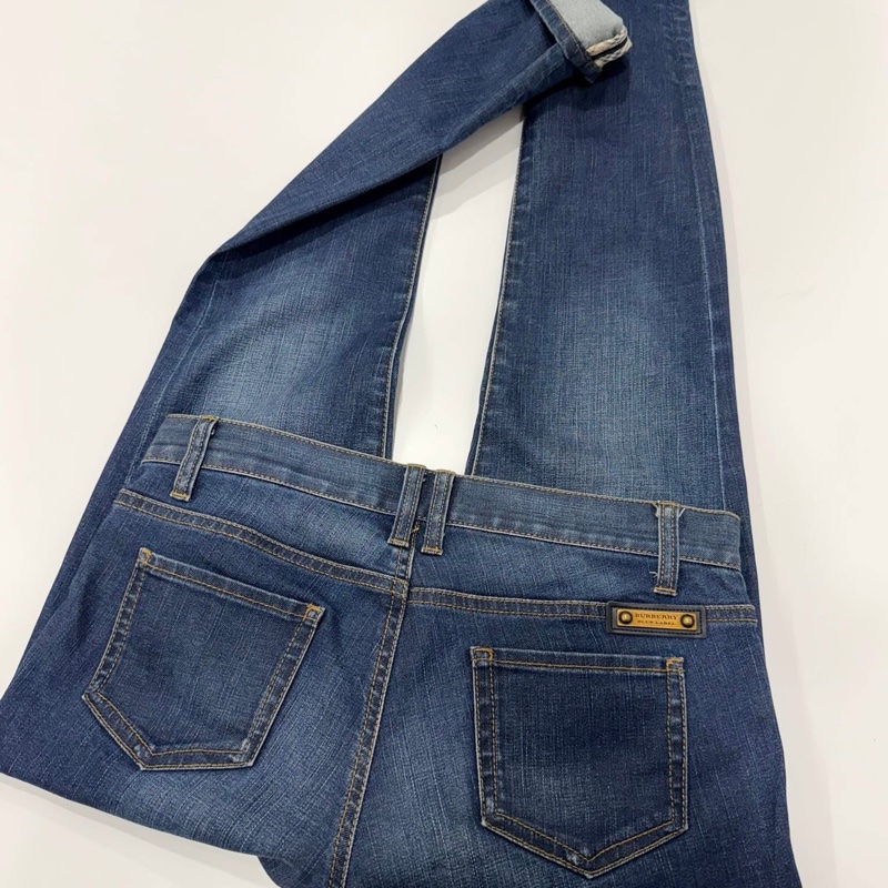 BURBERRY 藍標 彈性緊身牛仔褲-7