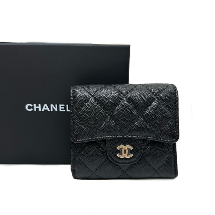 Chanel AP0712 Caviar Wallet 牛皮荔枝短銀包-10