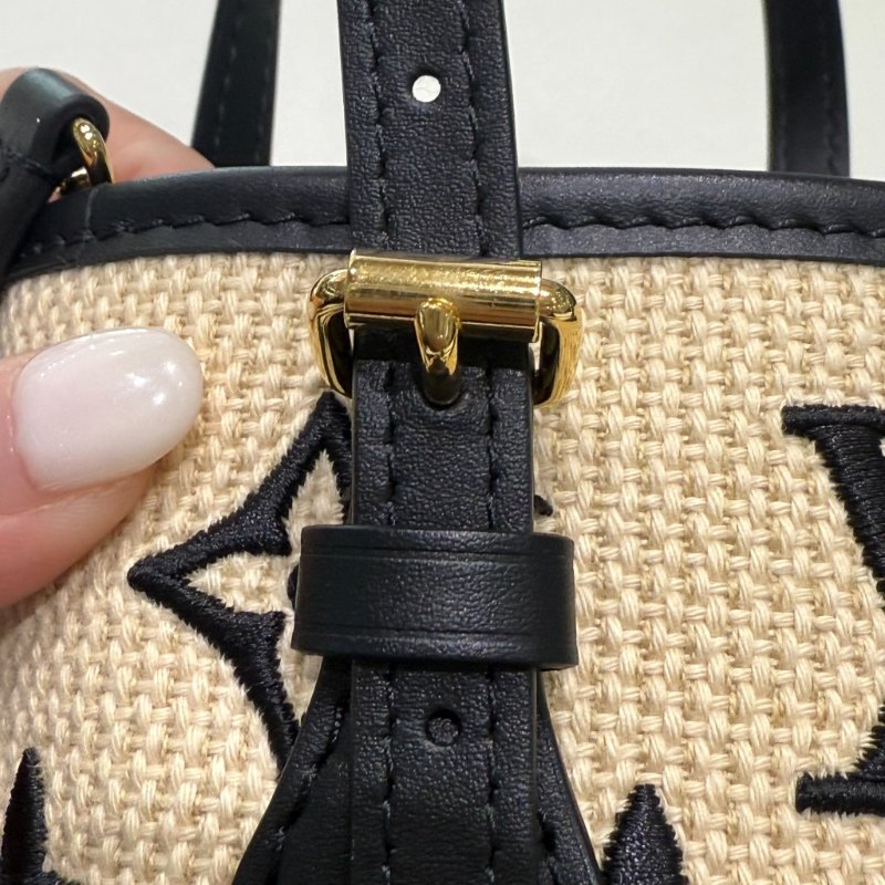 Louis Vuitton - Nano Bucket 帆布編織手提斜背水桶包-12
