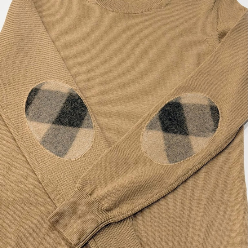 BURBERRY 補丁格紋美麗羊毛料針織洋裝-6