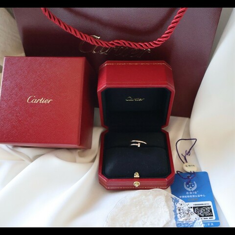 Cartier 18k玫瑰金釘子戒指 49號