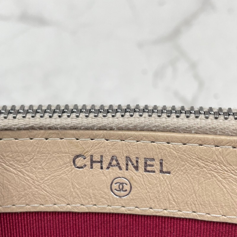 Chanel mini流浪包 鏈條包 奶茶拼色-18