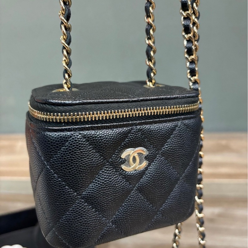 Chanel 香奈兒 魚子醬皮盒子包 全新 全網最低價-2