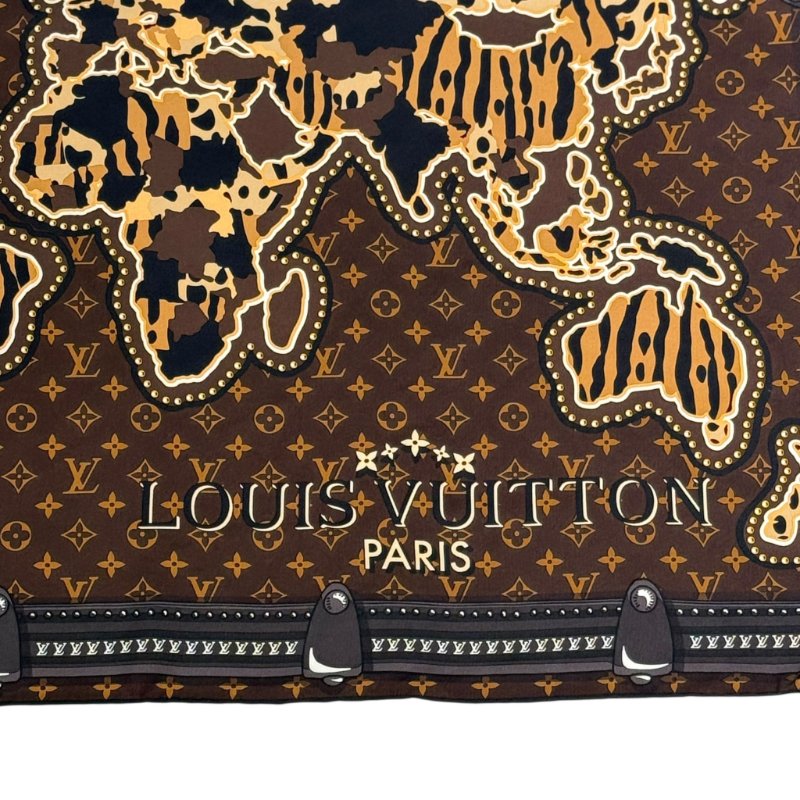 Louis Vuitton - world map絲巾-1
