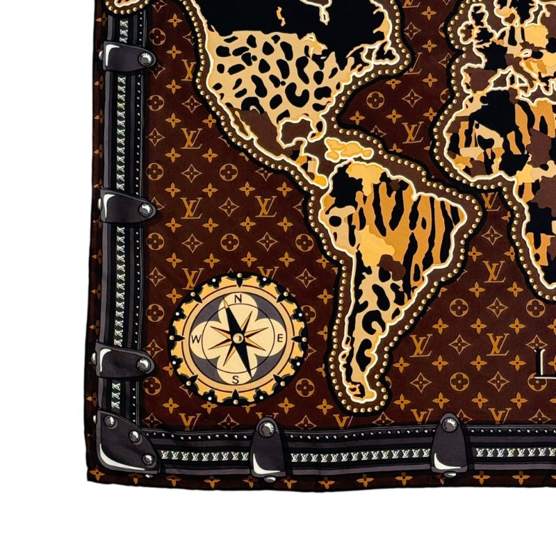 Louis Vuitton - world map絲巾-6