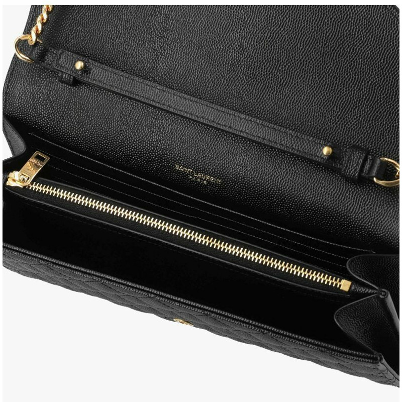 SAINT LAURENT Cassandra Monogram Matelassé 信封金色 WOC 鏈條斜背包 620280 BOW91 1000-9