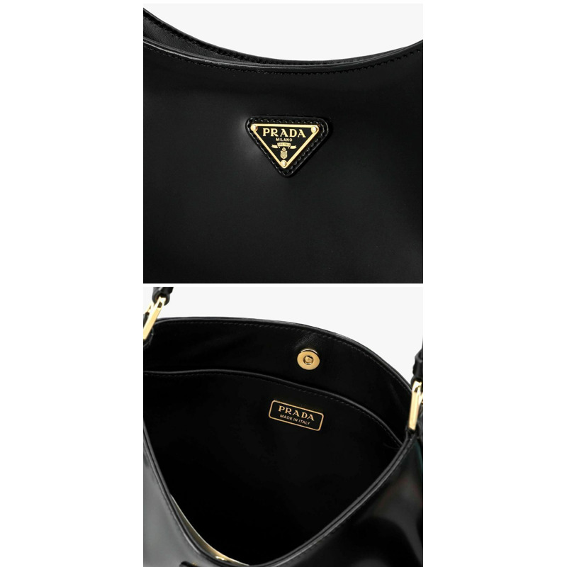 PRADA 1BC499 ZO6 F0632 磨砂 Cleo 三角形標誌女士單肩包-8