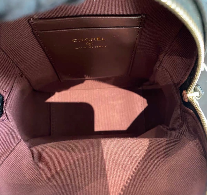 ✨全網最平 Chanel 24B 小書包 黑金 荔枝牛皮 98新 配件齊-6