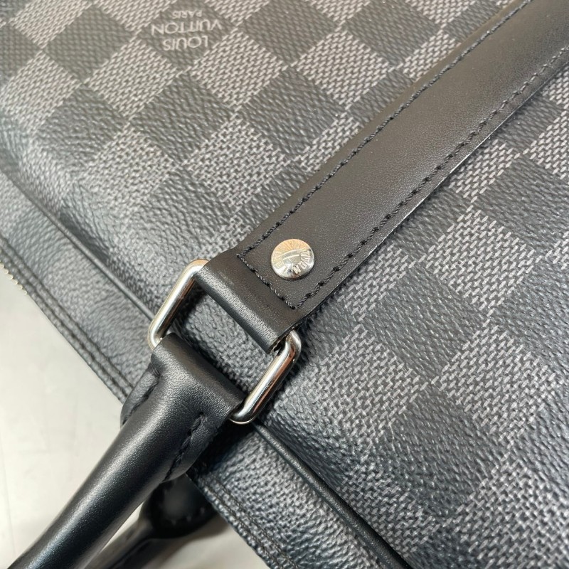 LV路易威登 棋盤格電腦公事包 可拆卸肩帶-22