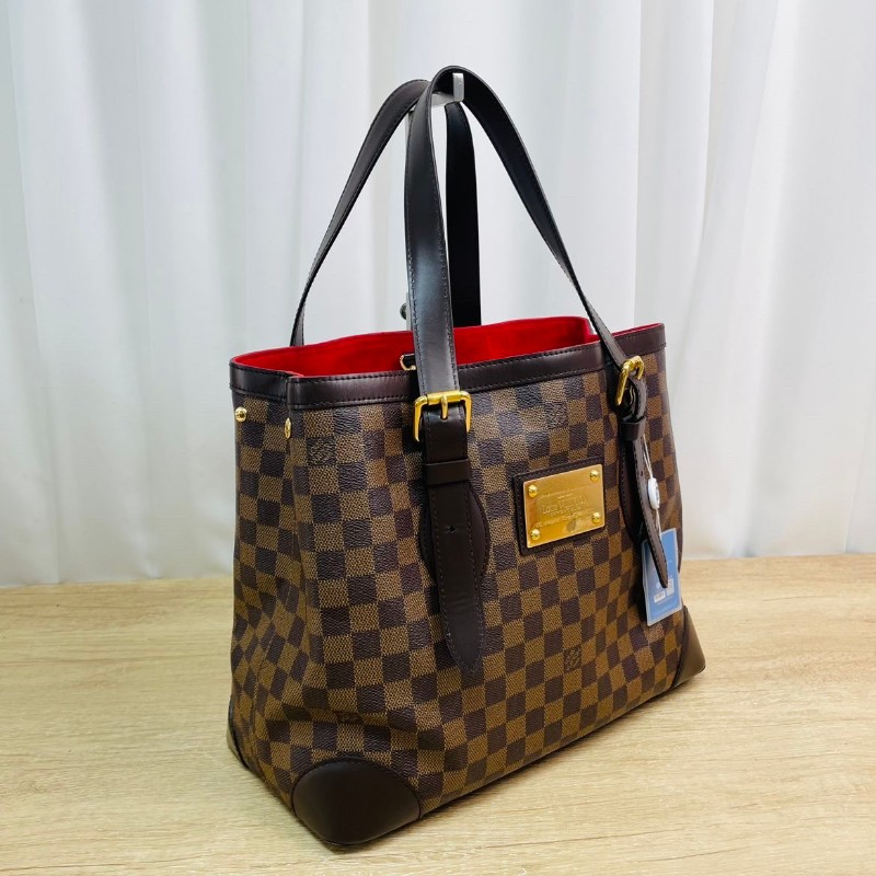LV/路易威登 棕棋盤格 托特包南瓜包 手提包-2