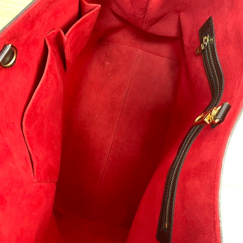 LV/路易威登 棕棋盤格 托特包南瓜包 手提包-5