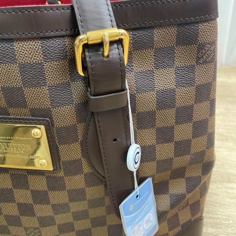 LV/路易威登 棕棋盤格 托特包南瓜包 手提包-7