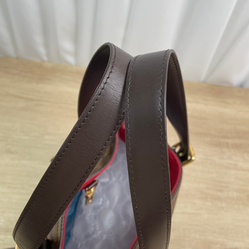 LV/路易威登 棕棋盤格 托特包南瓜包 手提包-12