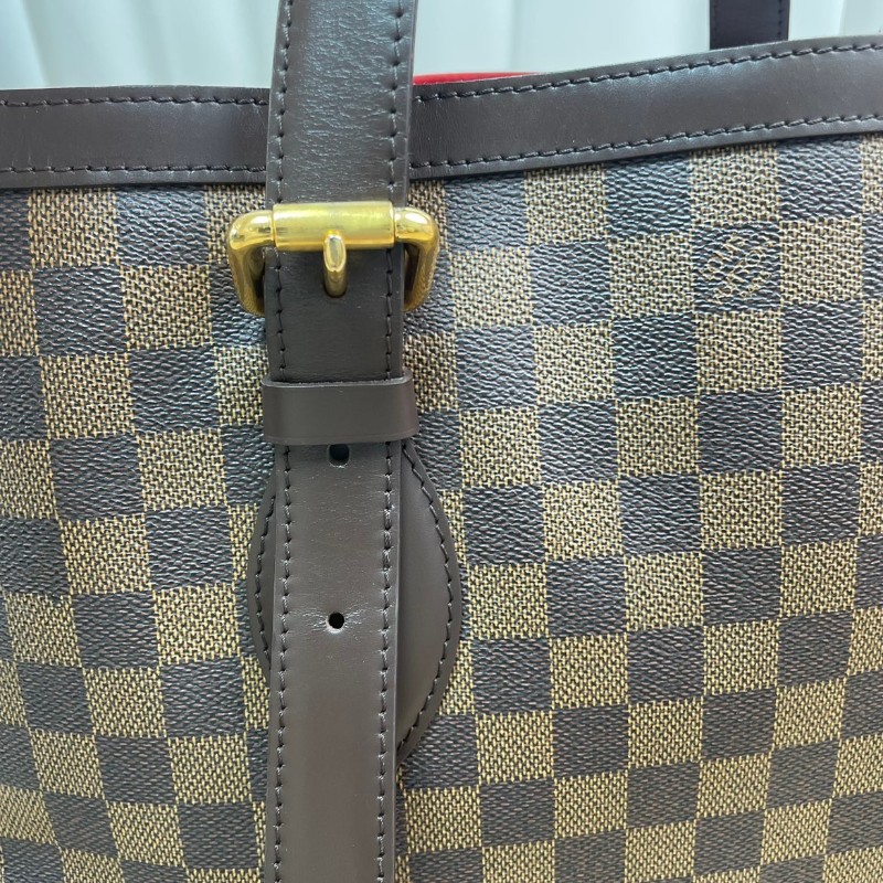 LV/路易威登 棕棋盤格 托特包南瓜包 手提包-18