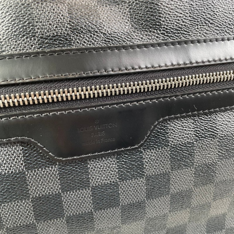 ❤️超甜價❤️LV 黑棋盤格郵差包 斜背包-19