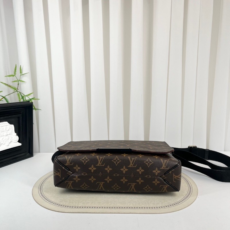 LV路易威登  經典老花郵差包男士斜背包-2