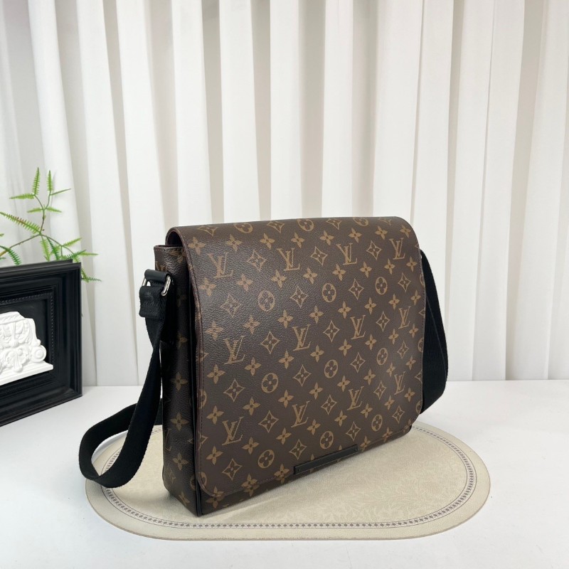 LV路易威登  經典老花郵差包男士斜背包-3