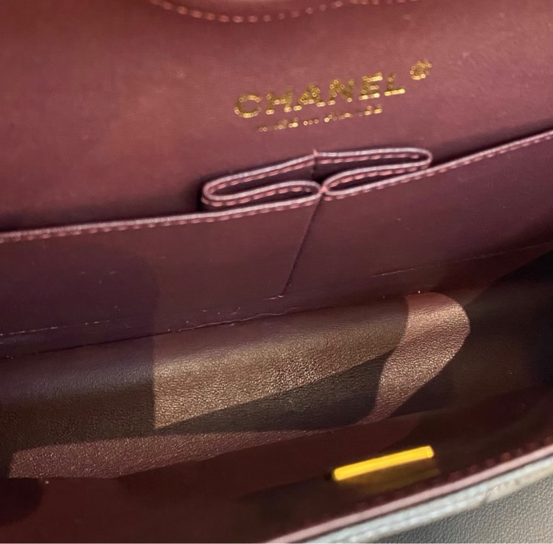 【✨全網最平】Chanel Classic Flap CF25 黑金CF 中號 單肩斜挎鏈條包-7