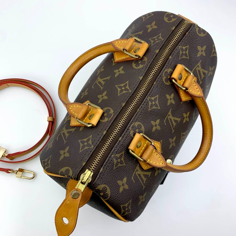 Louis Vuitton 經典老花speedy25，LV，路易威登，波士頓包，旅行包，二手真品，正品，現貨，免運-11