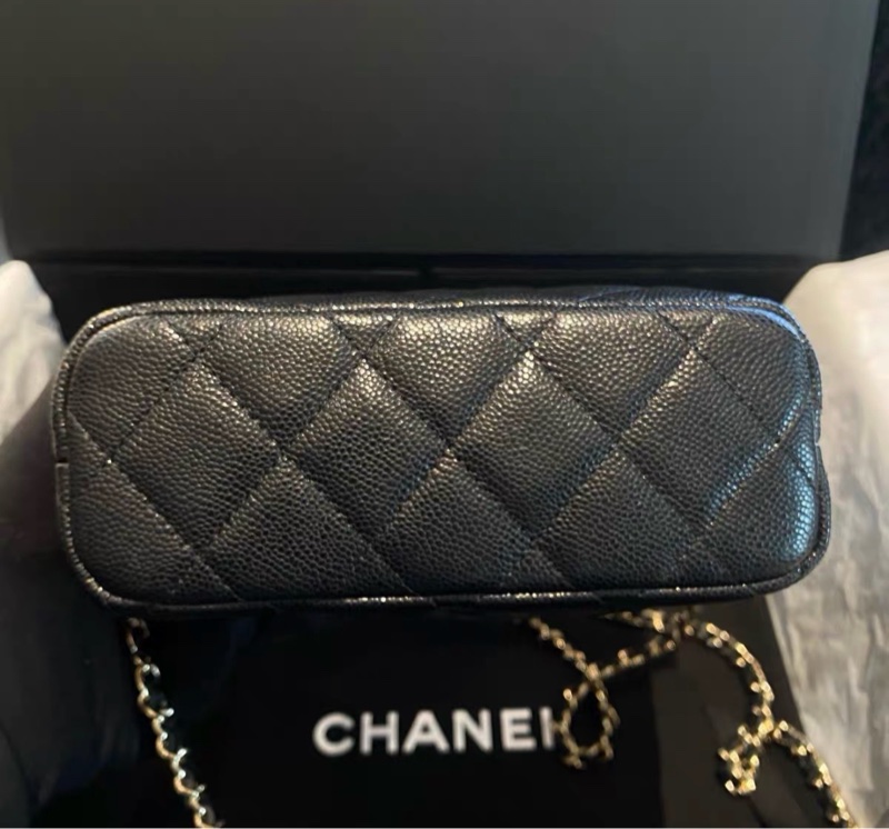 【✨全網最平】全新 Chanel Hobo 飯盒包 黑色魚子醬皮（25年10月 全套有小票）-3