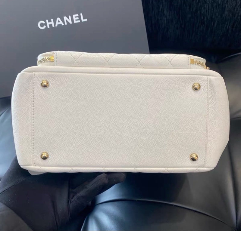 【✨全網最平】96新 31開 Chanel Business Affinity白色 荔枝纹牛皮-3