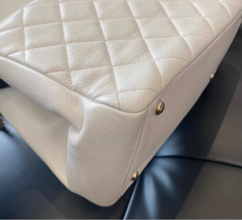 【✨全網最平】96新 31開 Chanel Business Affinity白色 荔枝纹牛皮-5