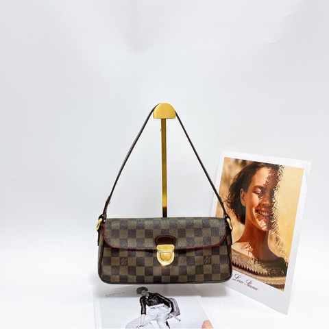 【95%新✨有塵袋】LV Ravello棋盤格推鎖 Hobo腋下包 單肩包