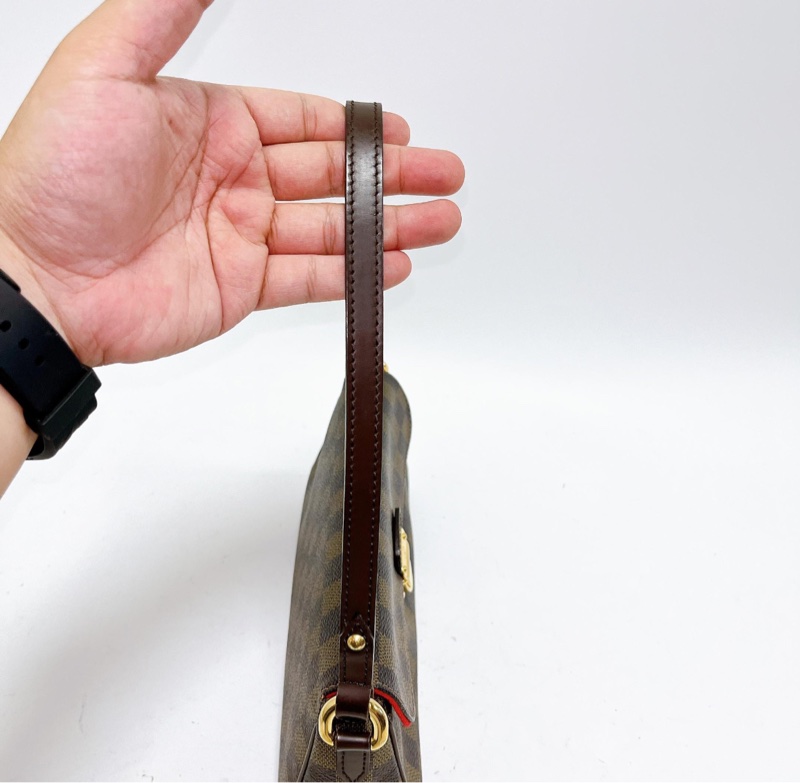 【95%新✨有塵袋】LV Ravello棋盤格推鎖 Hobo腋下包 單肩包-7